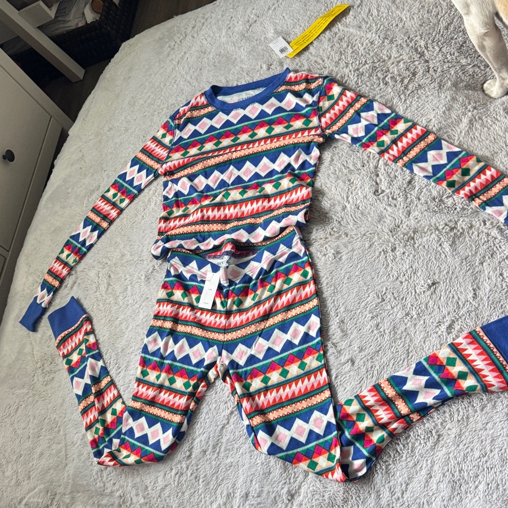 Old Navy Colorful Geometric Kids Pajama Set